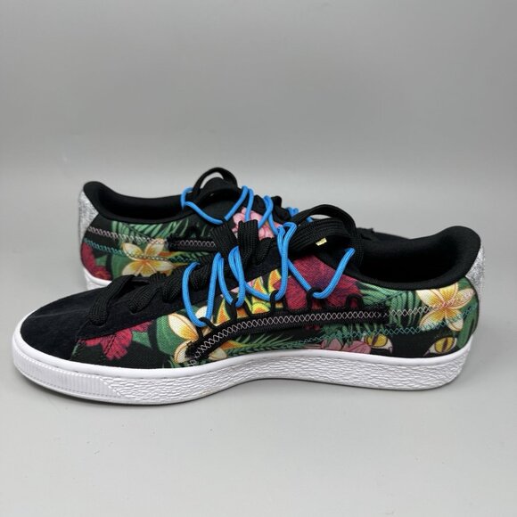 Puma Suede Tropic/Floral Papered Kicks Men Sneakers Size 10 - Picture 3 of 9